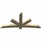 Ekena Millwork Alberta Rough Sawn Timber Gable Bracket, Douglas Fir, 84"W x 42"H x 4"D x 6"F, 12/12 Pitch GBW084X42X0406ALB00RDF - alternate 3